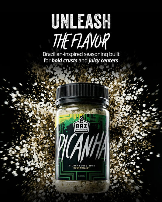 BRZ Food Picanha Seasoning used as a finishing seasoning on eggs, fries, avocado toast, roasted potatoes and fresh vegetables. - Secondary view