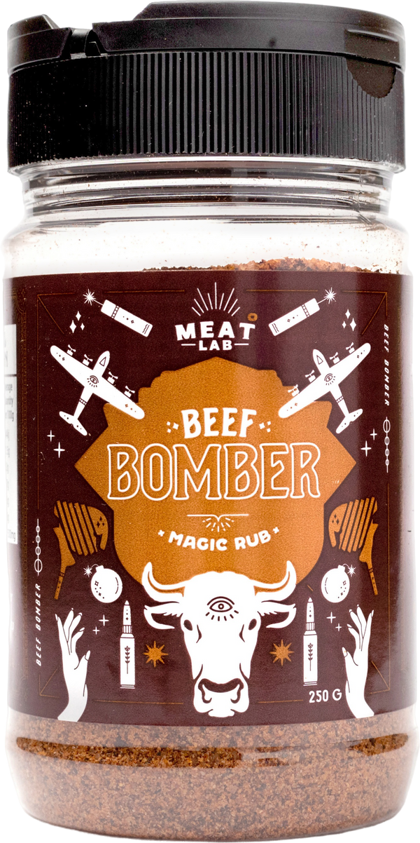 Beef Bomber jar, a Meat Lab rub for beef