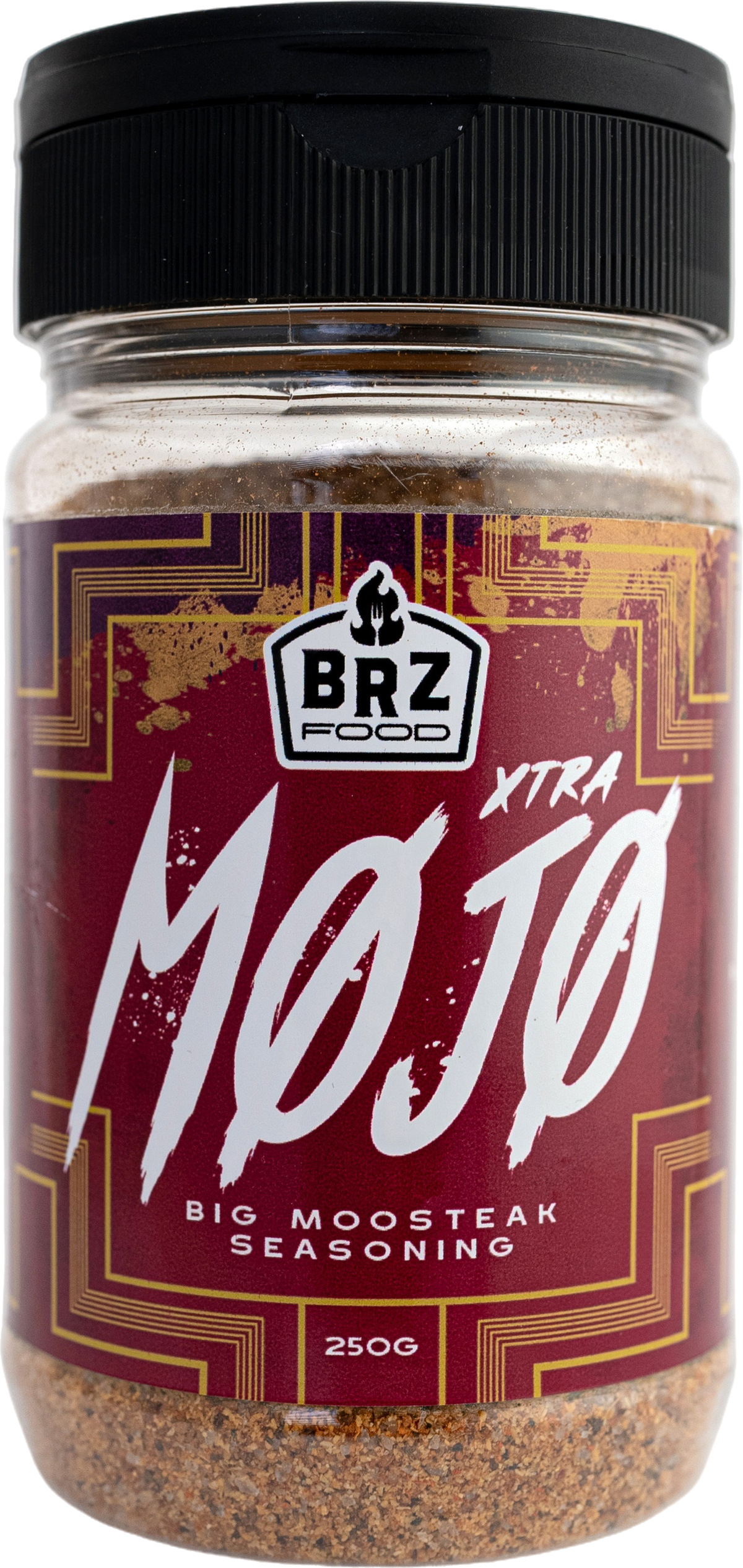 Xtra Mojo jar, a fine reddish brown powdered rub